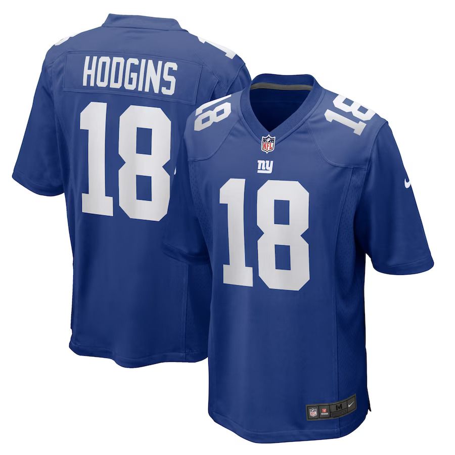 Men New York Giants #18 Isaiah Hodgins Nike Royal Home Game Player NFL Jersey